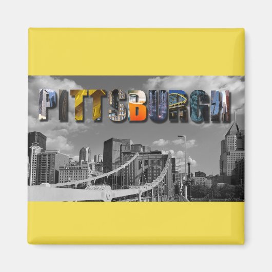 Aimant Pittsburgh Pennsylvania City Travel Photos (Devant)