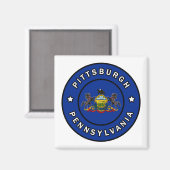 Aimant Pittsburgh Pennsylvanie (Recto/Verso)