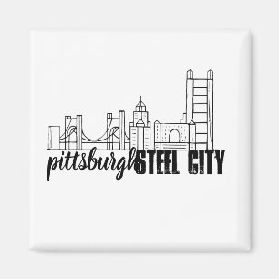 Aimant Pittsburgh Skyline