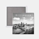 Aimant Pittsburgh Skyline (Recto/Verso)