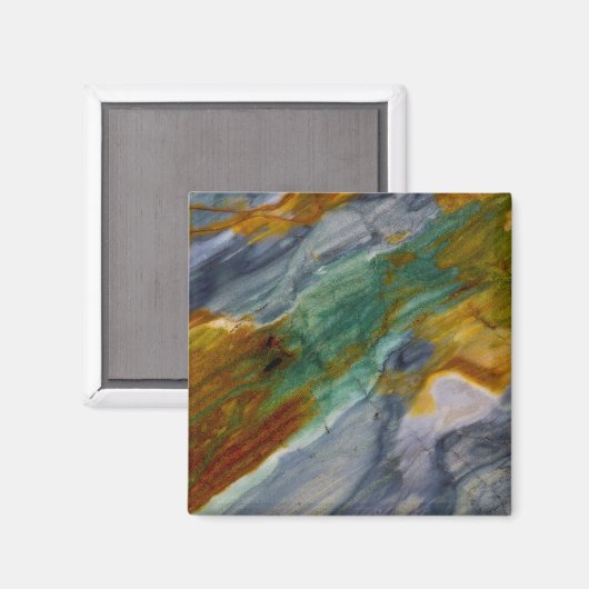 Aimant Piute Jasper coloré (Recto/Verso)