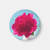 Aimant Pivoine Rose Chaud (Devant)