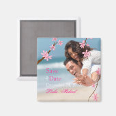 Aimant PixDezines Cherry Blossom, enregistrer la photo de (Recto/Verso)