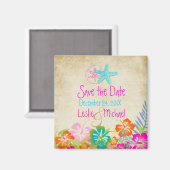 Aimant PixDezines poisson-étoile Vintage, Enregistrer la  (Recto/Verso)