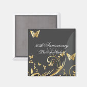 Aimant PixDezines, tourbillons de ligree+papillons/police (Recto/Verso)