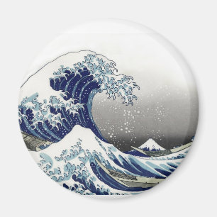 Aimant PixDezines Vintage, Grande Vague, Hokusai 葛飾北斎の神奈川