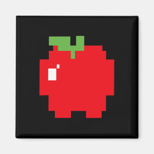 Aimant Pixel Apple 80s Retro Arcade jeu vidéo Halloween