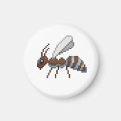 Aimant Pixel de vol 8 bits rétro (Devant)