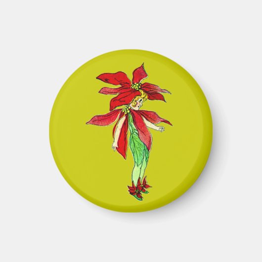 Aimant Pixies vintages de Noël (Devant)