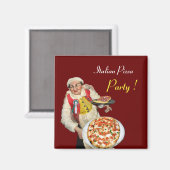 Aimant PIZA ITALIENNE, rouge (Recto/Verso)