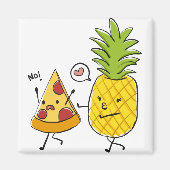 Aimant Pizza à l'ananas (Devant)