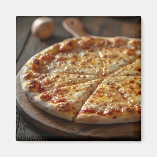 Aimant Pizza au fromage (Devant)