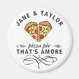 Aimant Pizza d'amour personnalisée