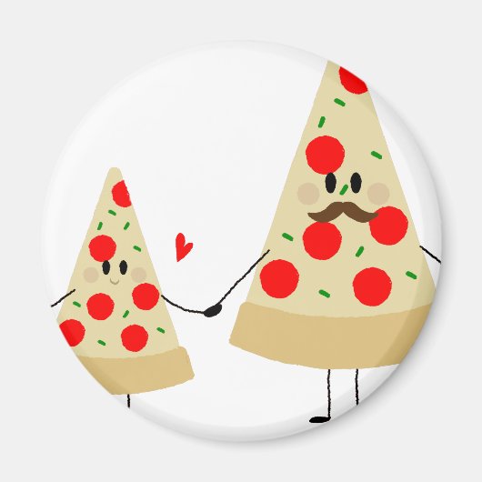 Aimant pizza fête des pères (Devant)