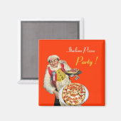 Aimant PIZZA ITALIENNE, orange (Recto/Verso)