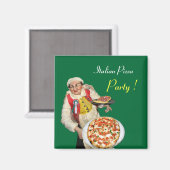 Aimant PIZZA ITALIENNE, verte (Recto/Verso)