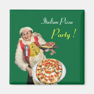 Aimant PIZZA ITALIENNE, verte
