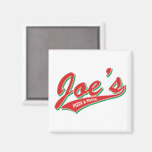 Aimant Pizza & pâtes Joe (Recto/Verso)