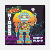 Aimant Pizza Riggué - Jeu sur (Devant)