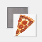 Aimant Pizza tranchée de SlipperyJoe's pepperoni fromage  (Recto/Verso)
