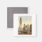 Aimant Place du marché, Augsburg, Bavière, Allemagne (Recto/Verso)