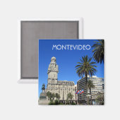 Aimant place Montevideo indépendante (Recto/Verso)