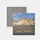 Aimant Place Piazza Anfiteatro à Lucques - Toscane, Itali (Recto/Verso)