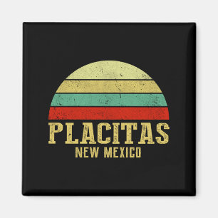 Aimant Placitas Nouveau-Mexique Vintage Rétro Coucher de