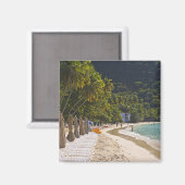 Aimant Plage à Cane Garden Bay, île de Tortola (Recto/Verso)