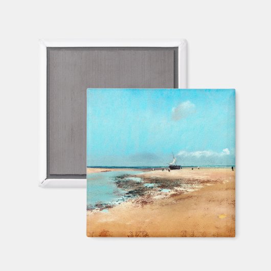 Aimant Plage à Low Tide (Bouche de la rivière), Edgar Deg (Recto/Verso)