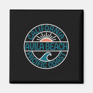 Aimant Plage Avila Californie Front Et Retour