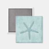 Aimant Plage Blue Ocean Starfish (Recto/Verso)