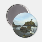 Aimant Plage cachée II du parc national de Redwood (Recto/Verso)
