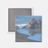 Aimant Plage côtière de Mendocino (Recto/Verso)