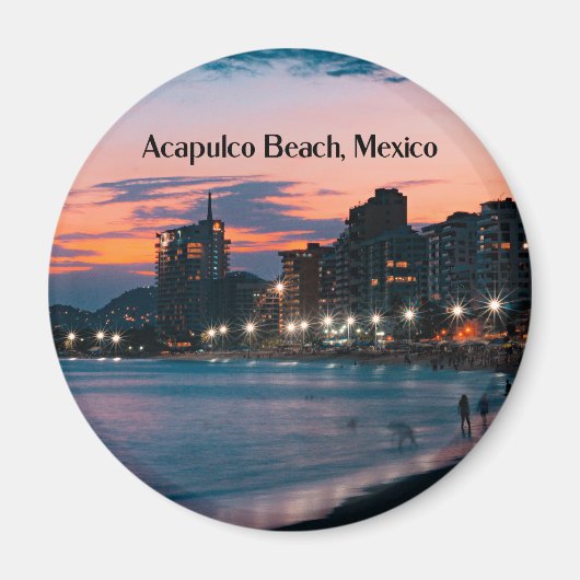 Aimant Plage d'Acapulco, Mexique (Devant)