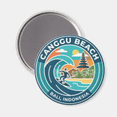 Aimant Plage de Canggu Indonésie (Recto/Verso)