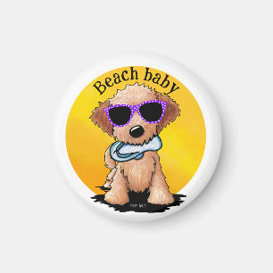 Aimant Plage de chiots Goldendoodle