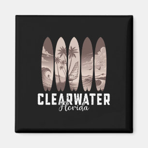 Aimant Plage de Clearwater Floride Planche de surf Hommes