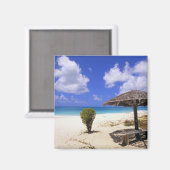 Aimant Plage de Coco Point, Barbuda, Antigua (Recto/Verso)