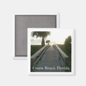 Aimant Plage de Cocoa Floride (Recto/Verso)