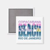 Aimant Plage de Copacabana (Recto/Verso)
