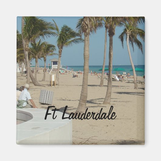Aimant Plage de Ft Lauderdale (Devant)