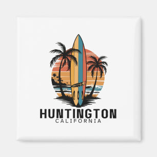 Aimant Plage de Huntington Beach Californie Surfant Surfe