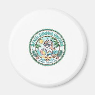 Aimant Plage de licorne Été Licorne POD Prêt Vêtements Gr