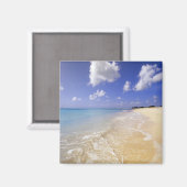 Aimant Plage de Low Bay, Barbuda, Antigua (Recto/Verso)