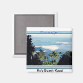 Aimant Plage de Magnet-Ke'e, Rive-Nord de Kauai (Recto/Verso)