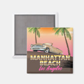Aimant plage de Manhattan Los Angeles (Recto/Verso)