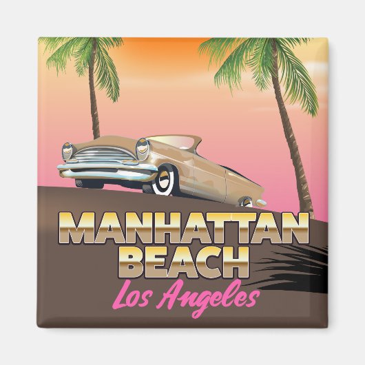 Aimant plage de Manhattan Los Angeles (Devant)