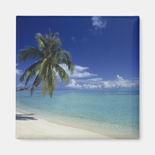 Aimant Plage de Matira sur l'île de Bora Bora, (Devant)