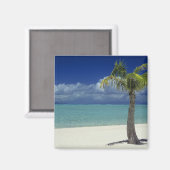 Aimant Plage de Matira sur l'île de Bora Bora, 2 (Recto/Verso)